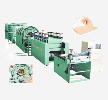 Paper yarn cement bag making machine